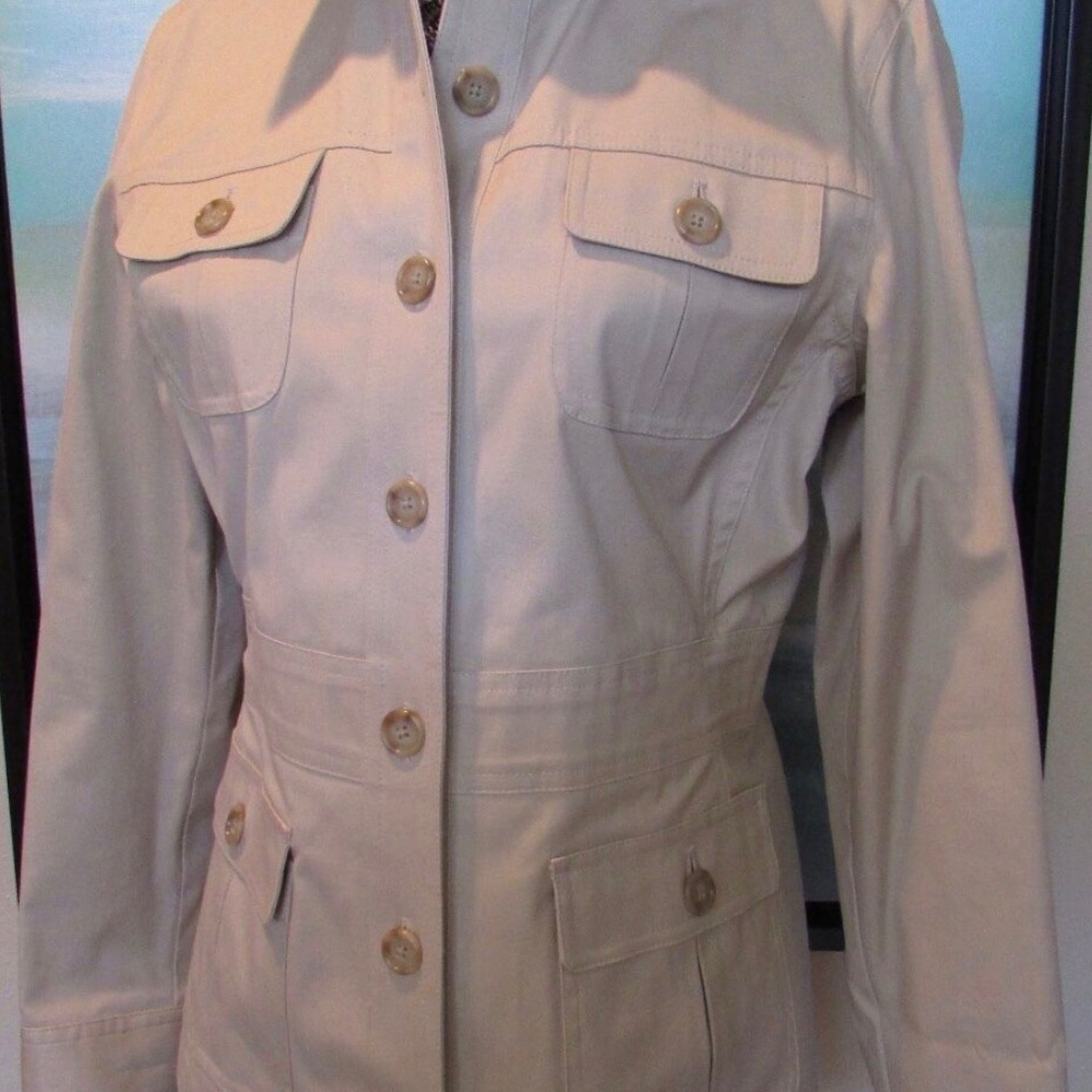 🍄346 BROOKS BROTHERS Beige Safari Jacket🍄